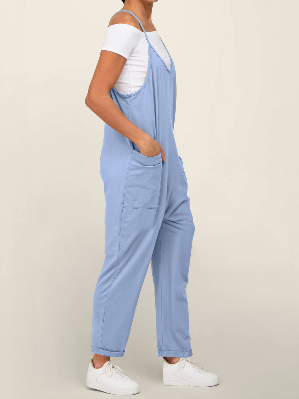 Jumpsuit med Elastisk Talje | Afslappet Pasform i Let Konstruktion | Hverdagsbrug & Fritid | Vanero