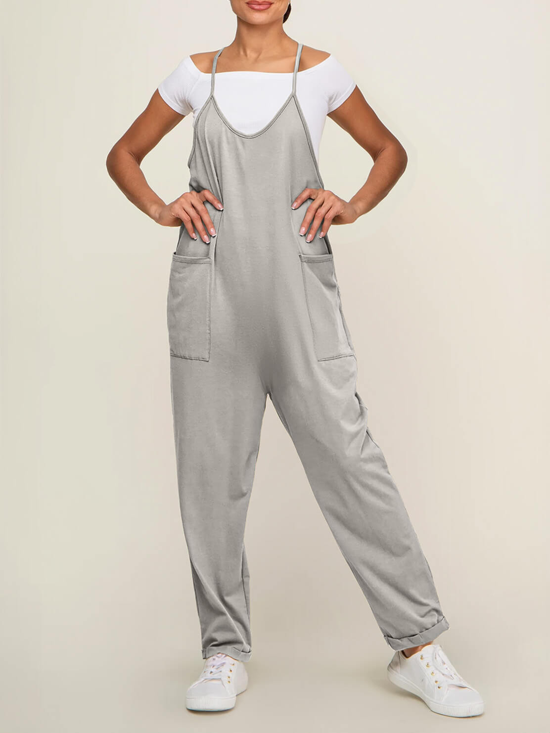 Jumpsuit med Elastisk Talje | Afslappet Pasform i Let Konstruktion | Hverdagsbrug & Fritid | Vanero