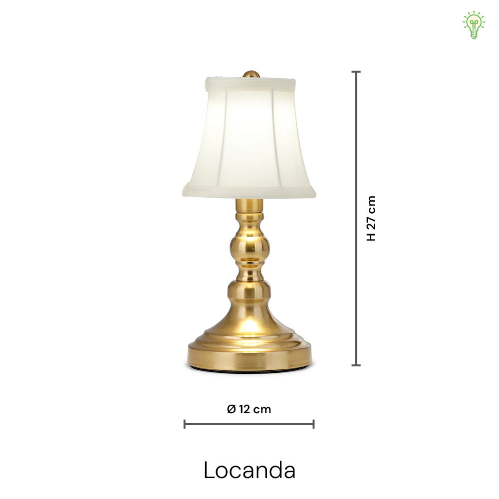 Locanda Trådløs Bordlampe | Messing | Vanero