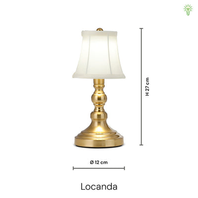 Locanda Trådløs Bordlampe | Messing | Vanero