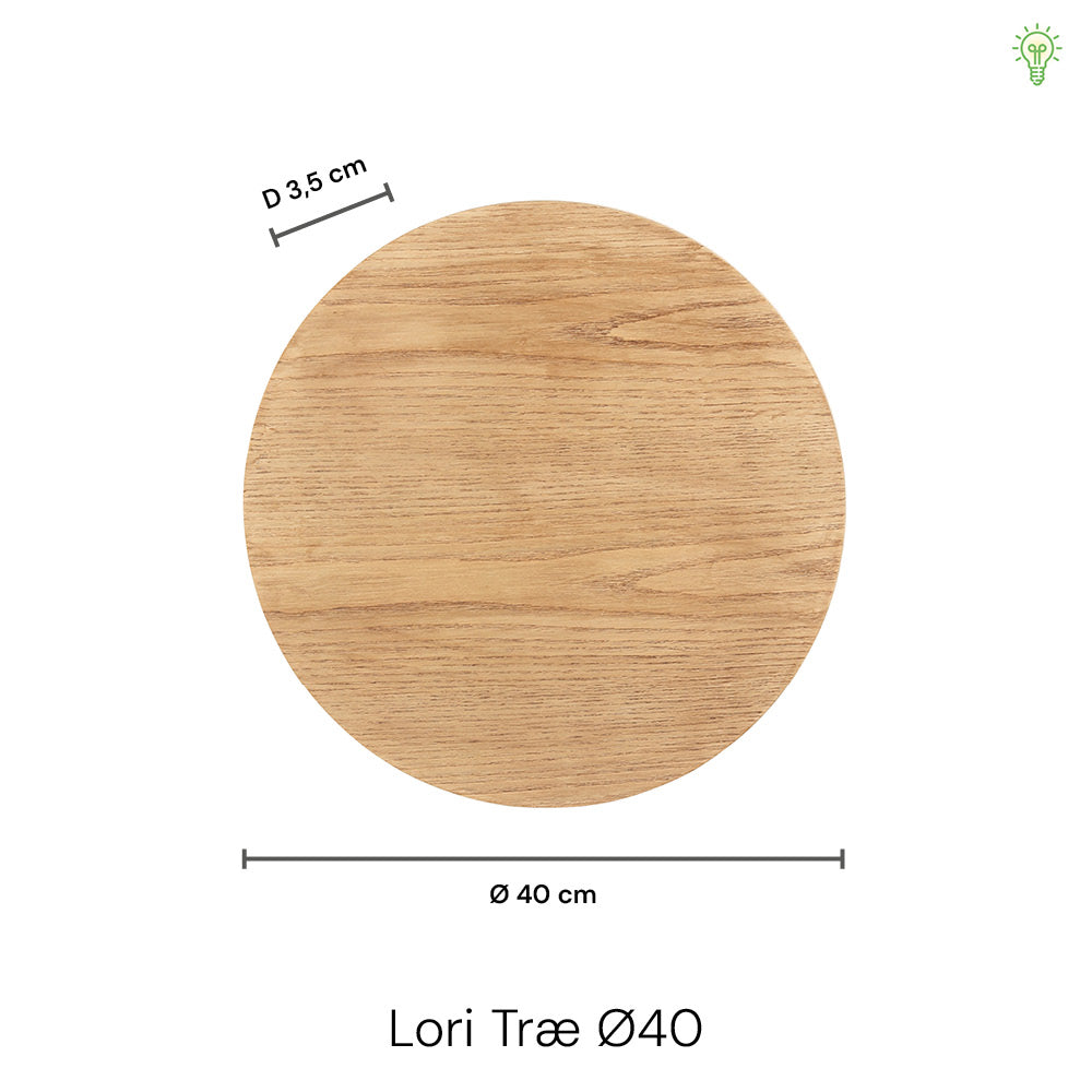 Lori Væglampe | Ø40 Træ | Vanero