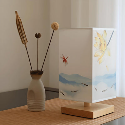 Osaka Lamp | Dæmpbar firkantet bordlampe i japansk stil l Vanero