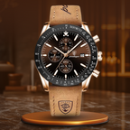 Herreur Quartz Urværk | Chronograph Urskive & Datovisning | Hverdagsbrug & Businessbeklædning | Vanero