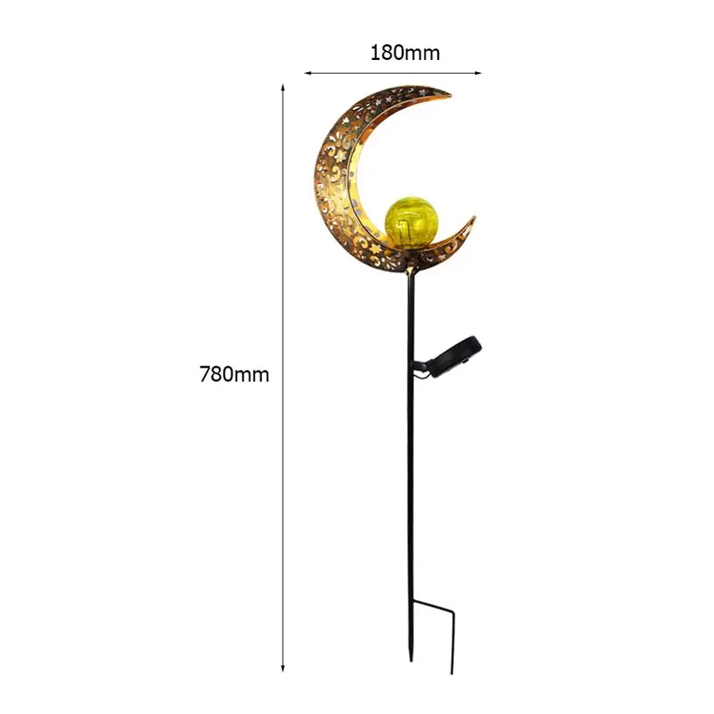 Solcelle Have Lampe LED Stiarmatur | Glas Metal Vejrbestandig Konstruktion | Terrasse Gangsti Have & Udendørs Belysning | Vanero
