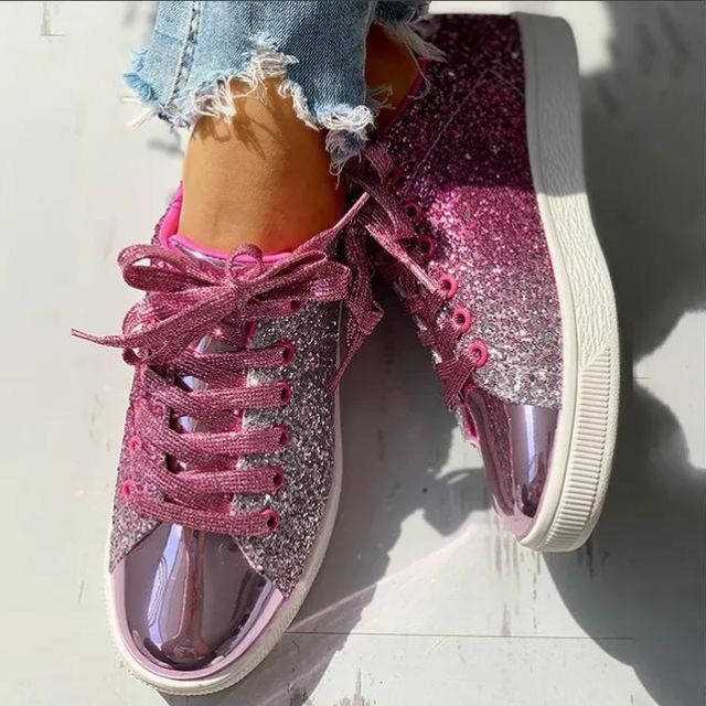 Marien | Moderigtige sneakers med glitter | Vanero