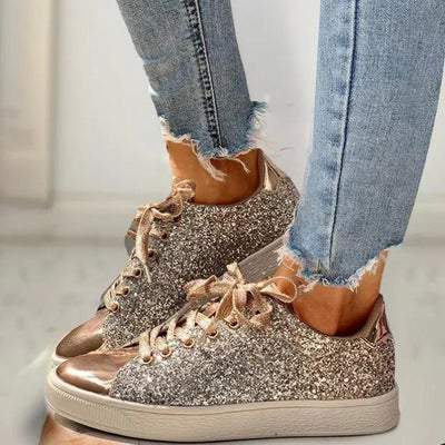 Marien | Moderigtige sneakers med glitter | Vanero