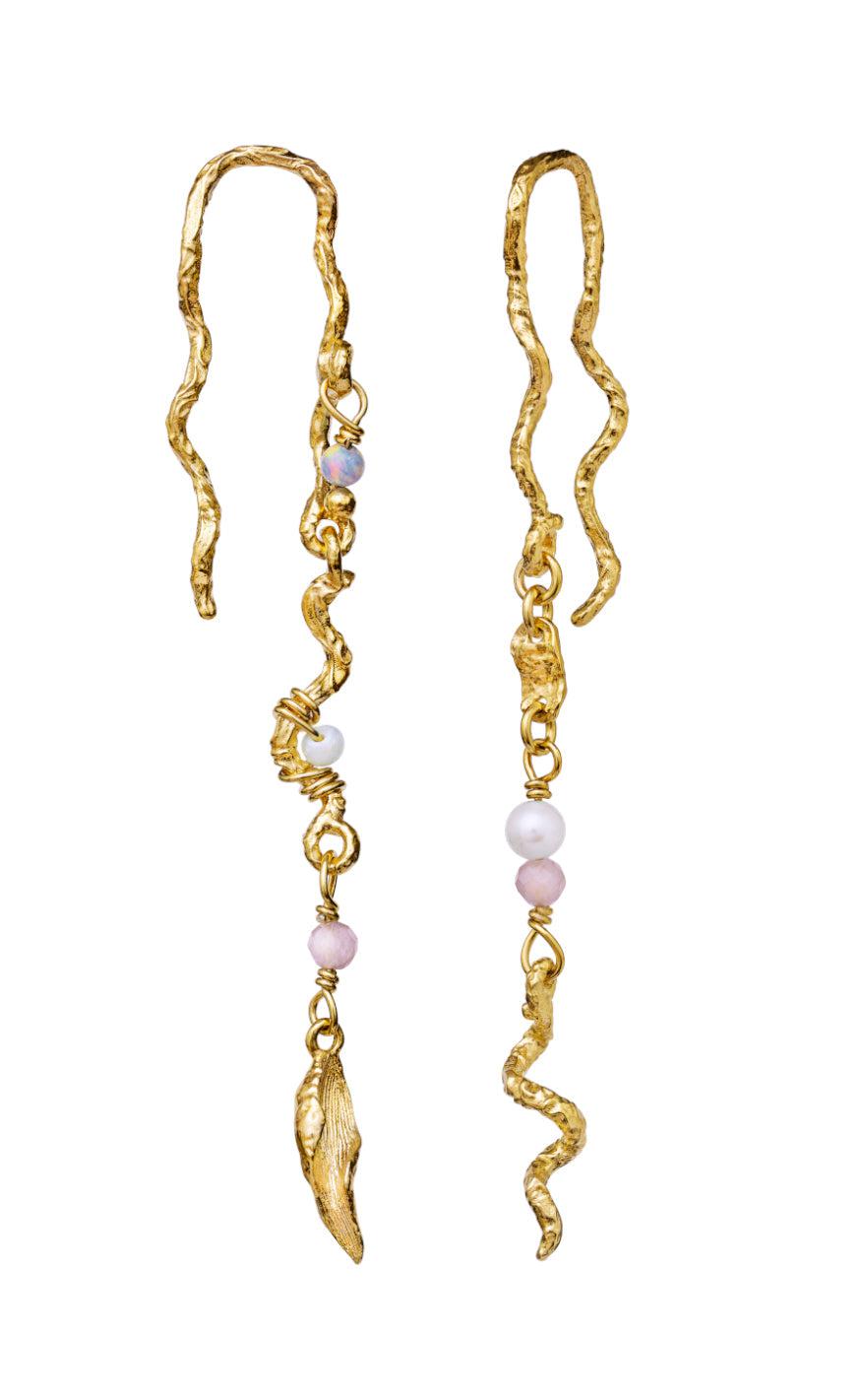 Maanesten Øreringe - Elisa | Gold Colour | Vanero