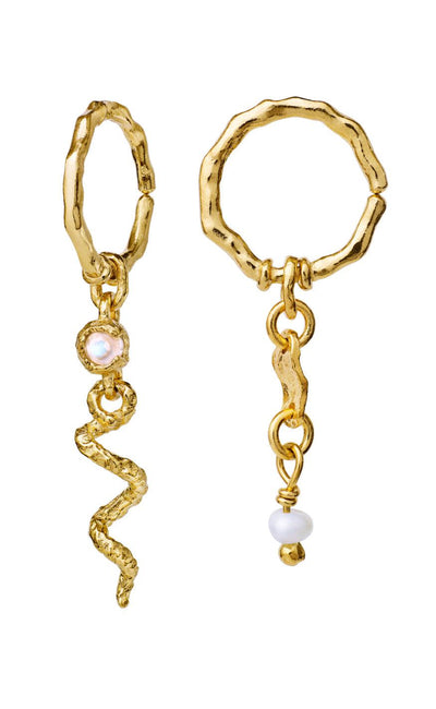 Maanesten Øreringe - Evelyn | Gold Colour | Vanero