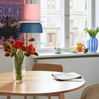 Pendellampe Med Farveblokdesign | Metal Loftlampe Med E27 Fatning | Indendørs Belysning | Vanero