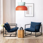 Pendellampe Med Farveblokdesign | Metal Loftlampe Med E27 Fatning | Indendørs Belysning | Vanero
