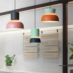 Pendellampe Med Farveblokdesign | Metal Loftlampe Med E27 Fatning | Indendørs Belysning | Vanero