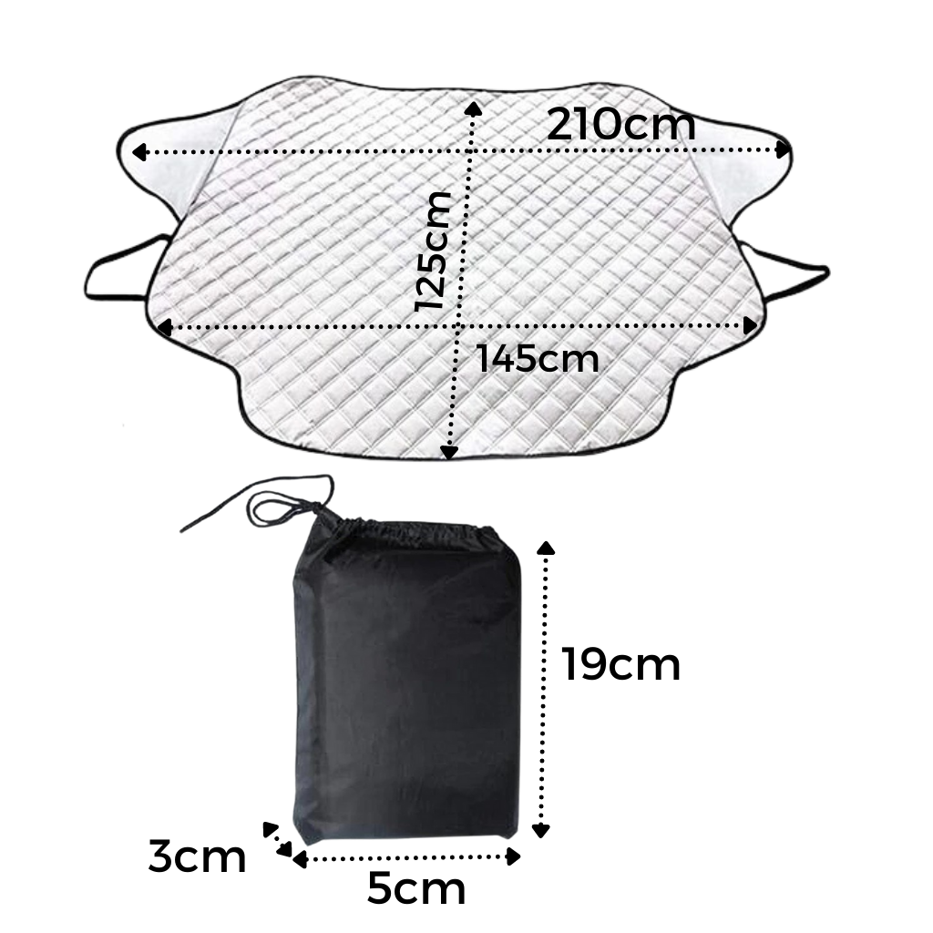 Forrudedækken Med Magnetisk Design | Vandtæt Flerlagsbeskyttelse | Helårs Beskyttelse Til De Fleste Køretøjer | Vanero