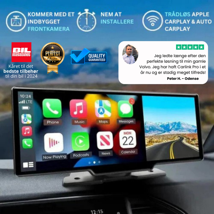 Trådløs CarPlay & Android Auto Adapter | Dual Band WiFi USB Forbindelse | Kabelfri Smartphoneintegration I Bilen | Vanero