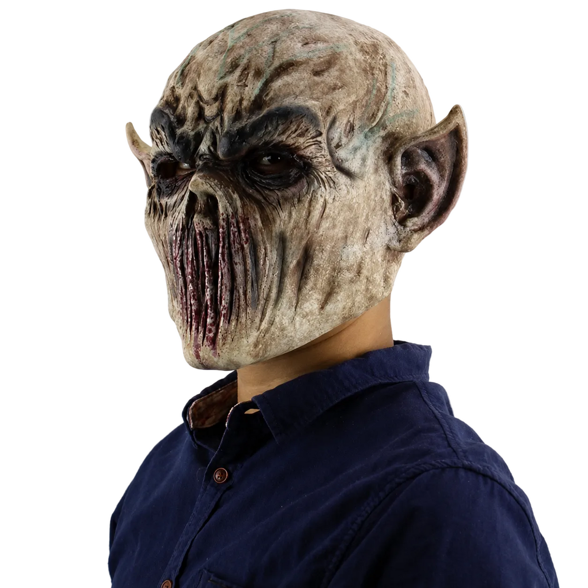 Voksen Monster Halloween Maske | Heldækkende Horror Design | Kostumetilbehør Til Karneval, Maskerade & Temafester | Vanero