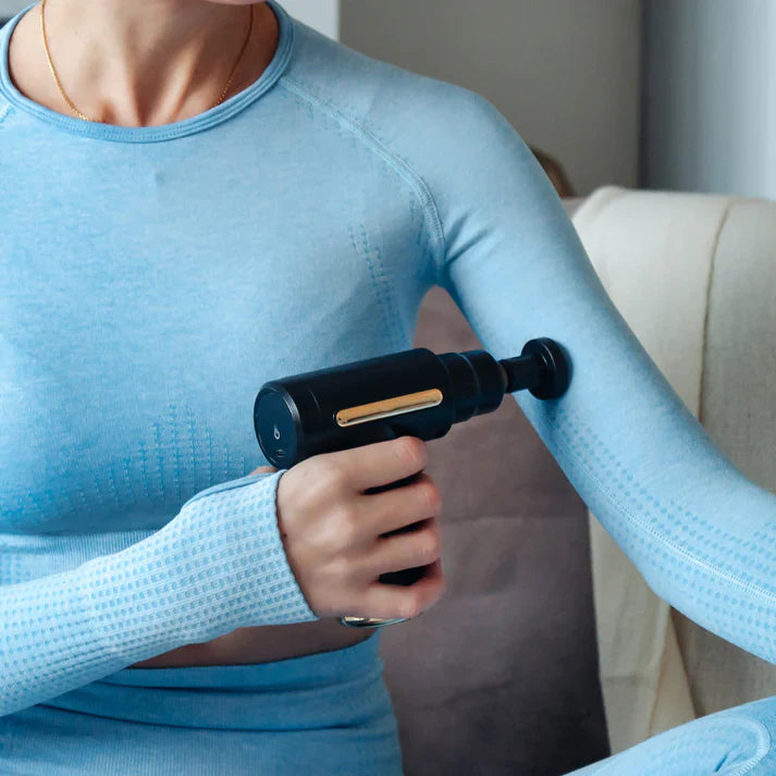 Genopladelig Massagepistol Med Justerbar Vibration | Håndholdt Muskelmassage Enhed | Wellness & Afslapning | Vanero
