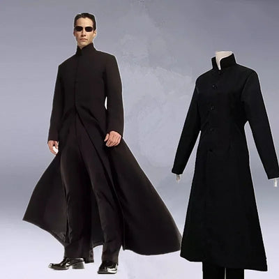 NightTrench | Sort Herre Trenchcoat Til Halloween & Cosplay | Vanero