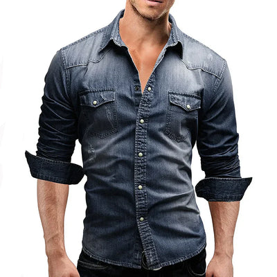 Henry l Denimskjorte til mænd l Vanero