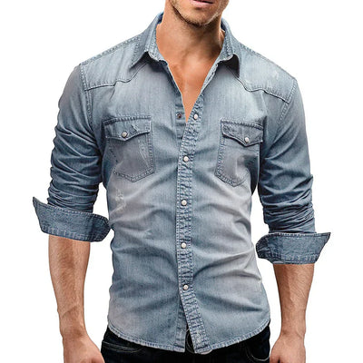 Henry l Denimskjorte til mænd l Vanero