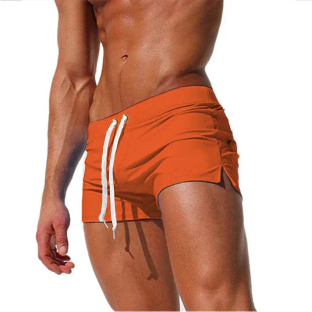 Herre Hurtigttørrende Badeshorts | Regular Fit Shorts Med Snøre Og Lommer | Strand Og Poolbrug | Vanero