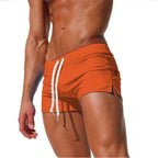 Herre Hurtigttørrende Badeshorts | Regular Fit Shorts Med Snøre Og Lommer | Strand Og Poolbrug | Vanero