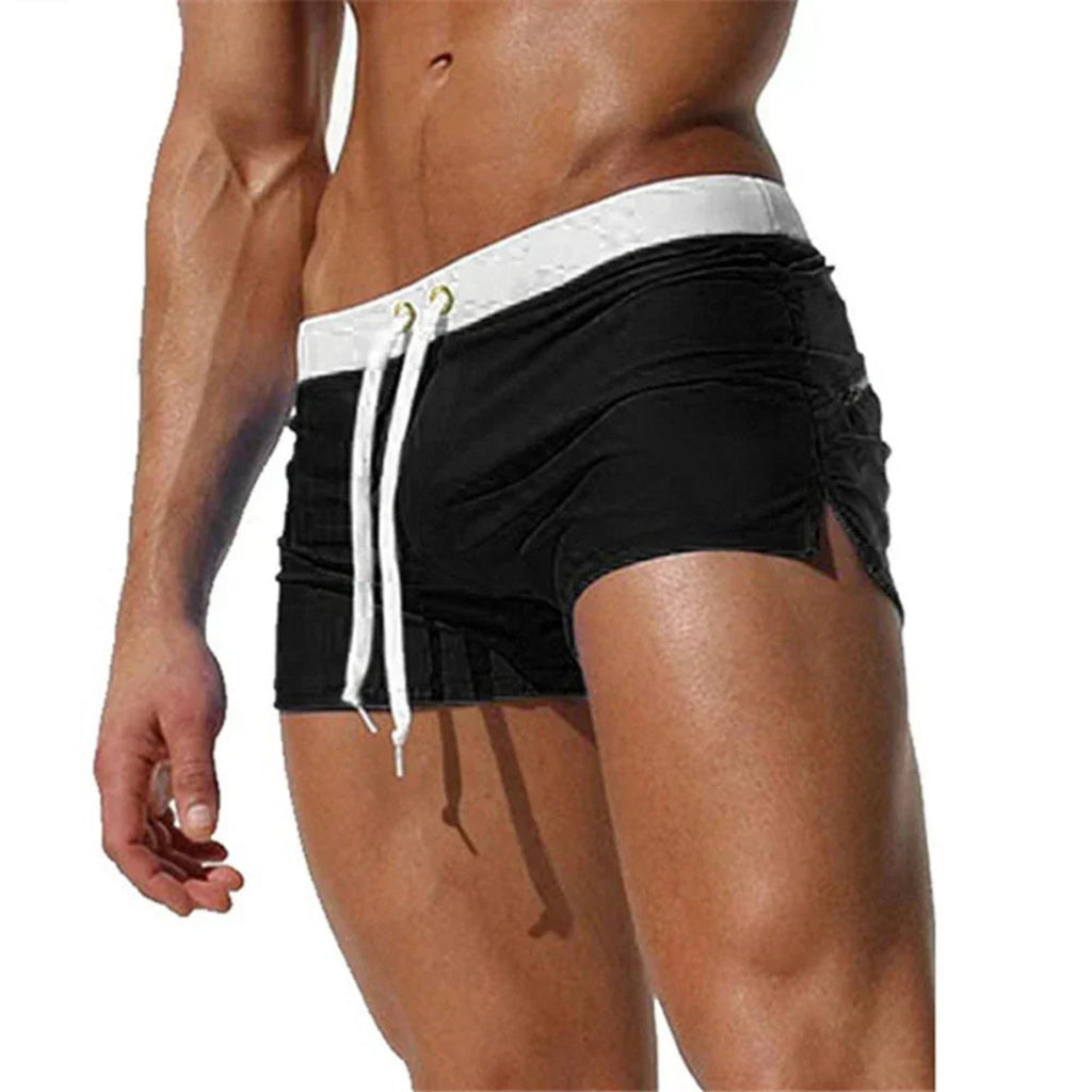 Herre Hurtigttørrende Badeshorts | Regular Fit Shorts Med Snøre Og Lommer | Strand Og Poolbrug | Vanero