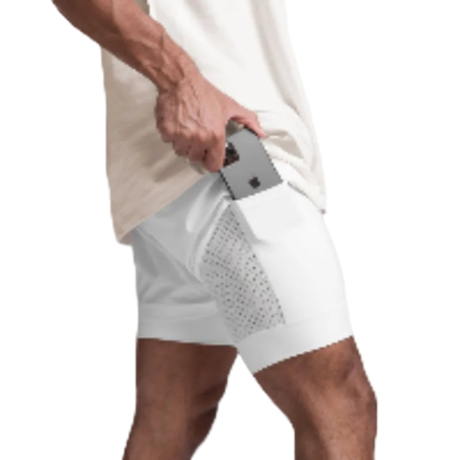 Herre Shorts Let Tekstilmateriale | Regular Pasform Sportsshorts | Elastisk Foring Til Træning & Fritidsbrug | Vanero