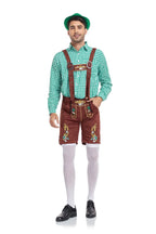 Herre Trachten Outfit Bomuldsblanding | Justerbar Pasform Traditionel Beklædning | Broderet Design Til Festivaler & Events | Vanero