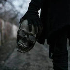 Skelet Kranium Maske i Latex & Silikone | Fleksibelt Helmaskedesign | Kostumetilbehør Til Halloween & Cosplay | Vanero