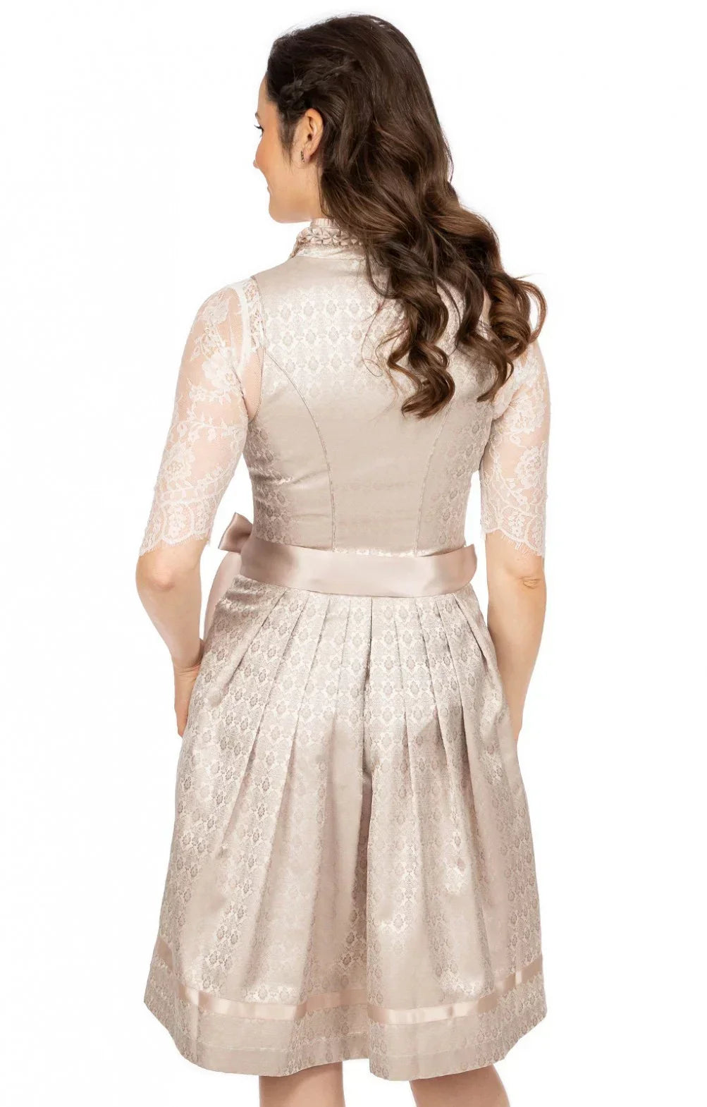 Dame Oktoberfest Kjole i Polyester | Traditionelt Outfit Med Forklæde & Bluse | Til Festival & Kulturarrangement | Vanero