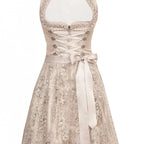Dame Oktoberfest Kjole i Polyester | Traditionelt Outfit Med Forklæde & Bluse | Til Festival & Kulturarrangement | Vanero