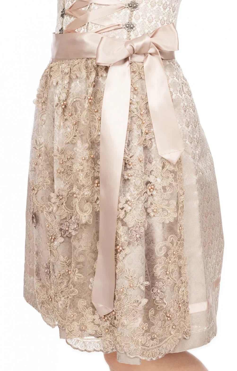 Dame Oktoberfest Kjole i Polyester | Traditionelt Outfit Med Forklæde & Bluse | Til Festival & Kulturarrangement | Vanero