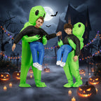 Oppusteligt Rumvæsenkostume | Let & Hurtigt Oppusteligt Design | Kostume Til Børn & Voksne, Halloween & Fester | Vanero