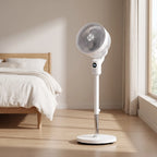 Standventilator | Justerbar ABS Ventilator Med 3D Oscillation Og Fjernbetjening | Hjem Og Kontor | Vanero