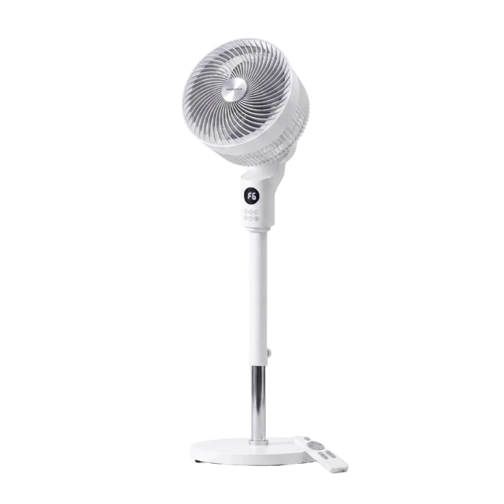 Standventilator | Justerbar ABS Ventilator Med 3D Oscillation Og Fjernbetjening | Hjem Og Kontor | Vanero
