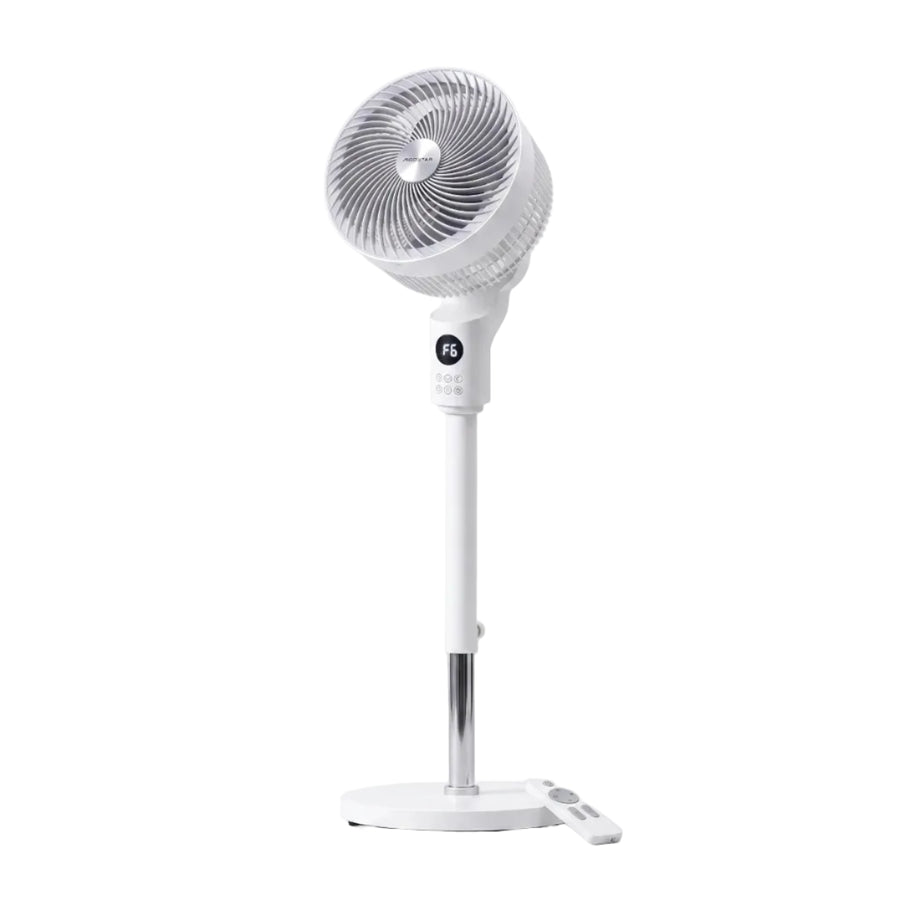 Standventilator | Justerbar ABS Ventilator Med 3D Oscillation Og Fjernbetjening | Hjem Og Kontor | Vanero