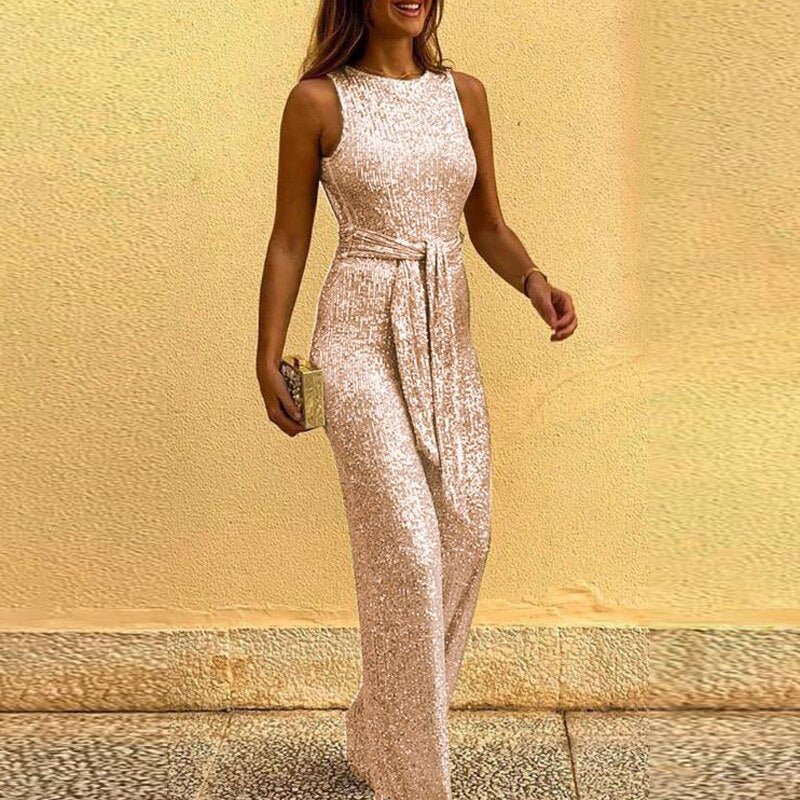 Stilla | elegante paillet jumpsuit til damer | vanero