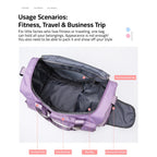 Rejsetaske Vandafvisende Materiale | Unisex Pasform Sportstaske | Skoafsnit Og Opbevaring Til Rejser Træning & Hverdagsbrug | Vanero