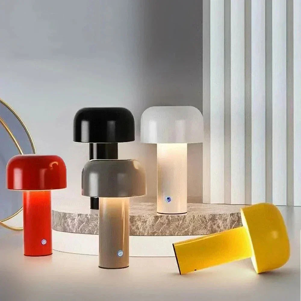MushroomGlow l Bærbar lampe med USB l Vanero
