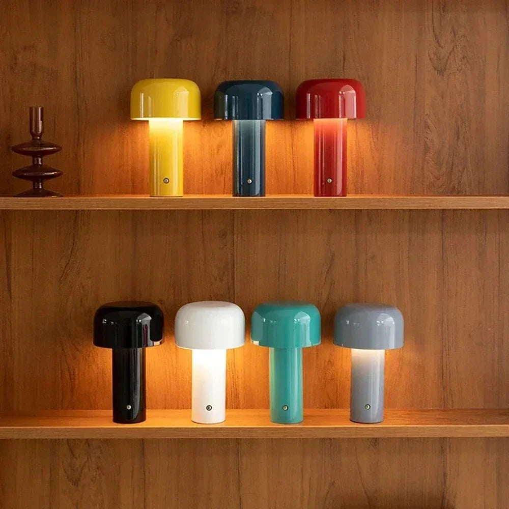MushroomGlow l Bærbar lampe med USB l Vanero