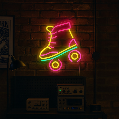 Roller Skates | Neon Væglampe | Vanero