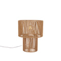 Bordlampe Med Flettet Konstruktion | E27 Fatning Og Naturinspireret Design | Indendørs Belysning Til Sideborde Og Læsehjørner | Vanero