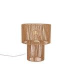 Bordlampe Med Flettet Konstruktion | E27 Fatning Og Naturinspireret Design | Indendørs Belysning Til Sideborde Og Læsehjørner | Vanero