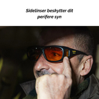 Natkørselsbriller Med Gule Linser | Genskinsreducerende Polycarbonatdesign | Bilkørsel, Cykling & Aftenbrug | Vanero