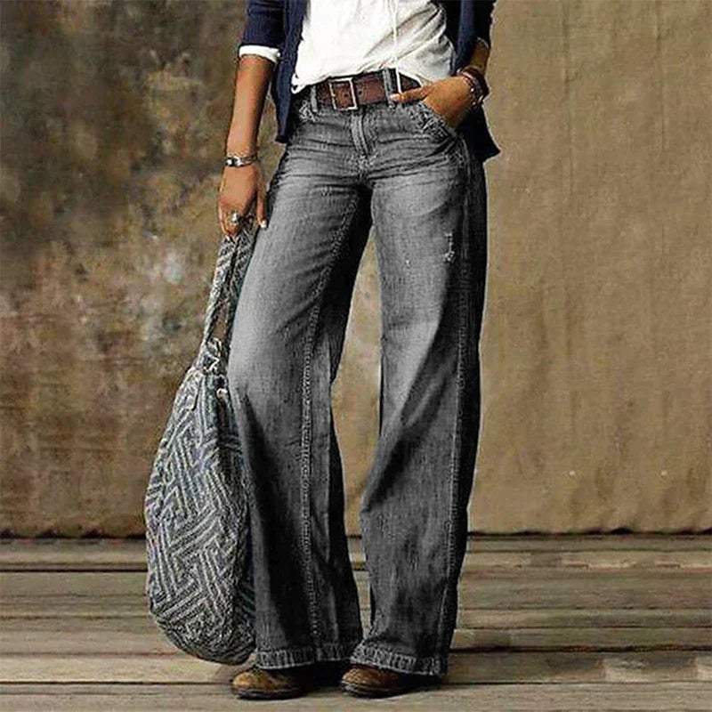 Sofie l Baggy Afslappet Denim Jeans l Vanero