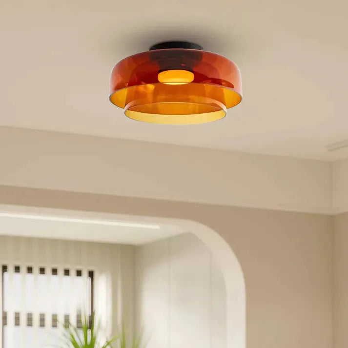 Nordisk Designer | Kreativ Personlighed Middelalderlig Glas Loftlampe | Vanero