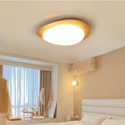 Loftslampe | Skandinavisk design med småsten og træårer | Vanero