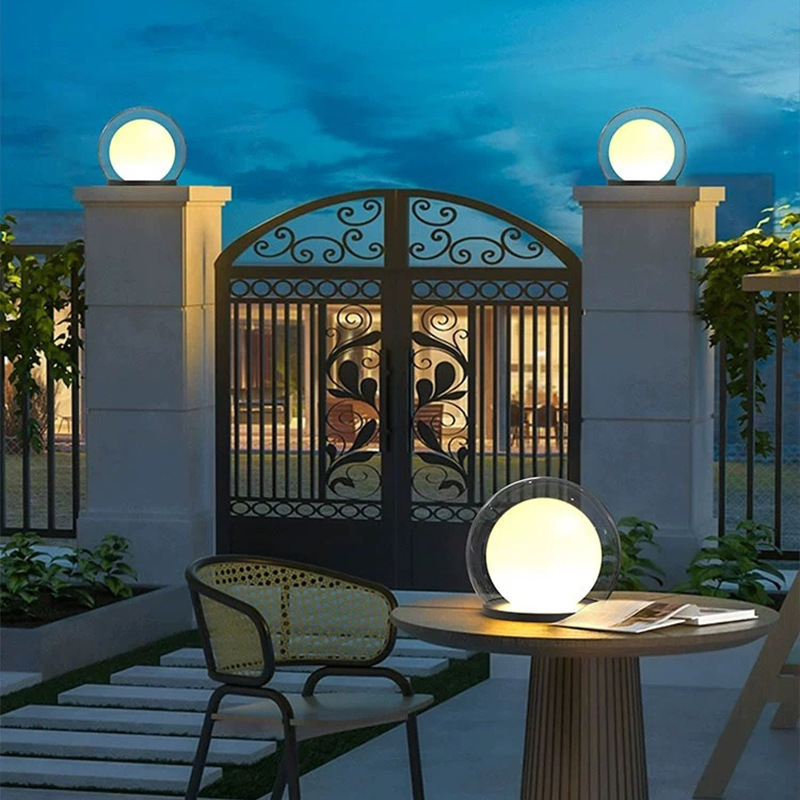 Udendørs Pullertlampe Aluminiumskrop | Varm Hvid LED Havebelysning | Sti Terrasse Indkørsel & Landskabsbrug | Vanero