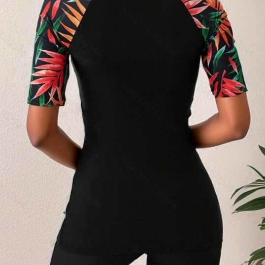 Dame Sport Badetøj Nylon Spandex | Todelt Sæt med Top og Shorts | Fleksibelt Design til Strand og Vandsport | Vanero
