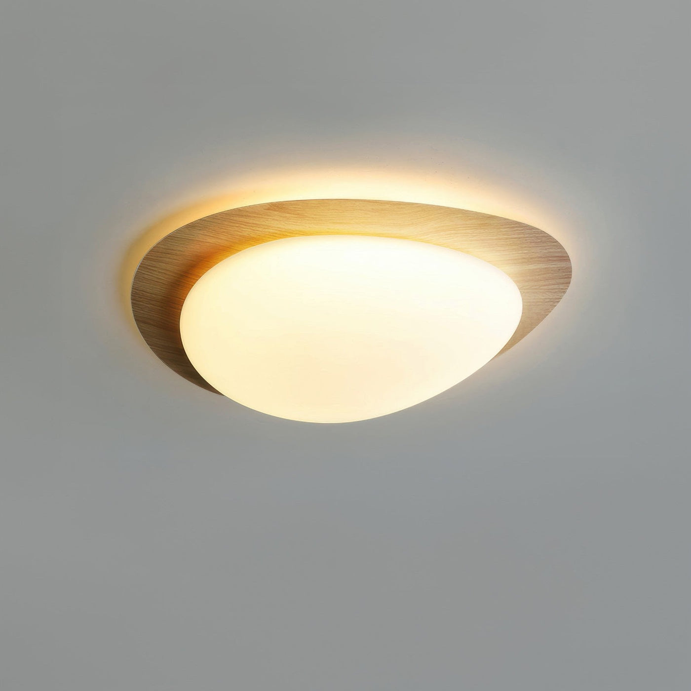 Loftslampe | Skandinavisk design med småsten og træårer | Vanero