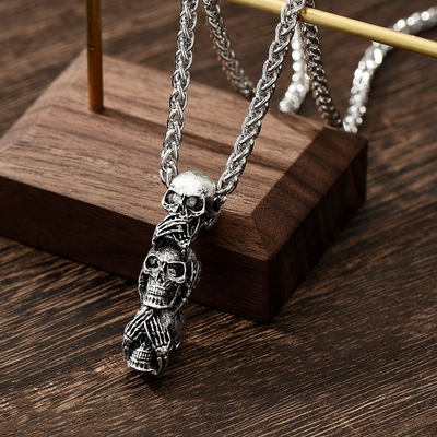 Jewelance SkullNecklace | Kranium Halskæde For Men And Kvinder | Vanero